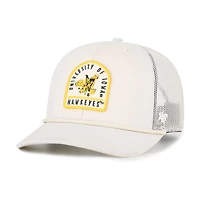Casquette de camionneur unisexe ajustable « 47 Cream Iowa Hawkeyes Core & Inline Gravestone »