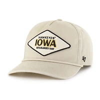 Casquette ajustable unisexe « 47 Cream Iowa Hawkeyes Outdoorsmen Cairn Hitch »