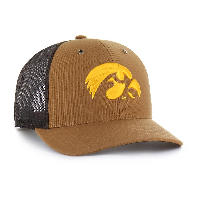 Unisex Carhartt x '47 Brown Iowa Hawkeyes Trucker Adjustable Hat