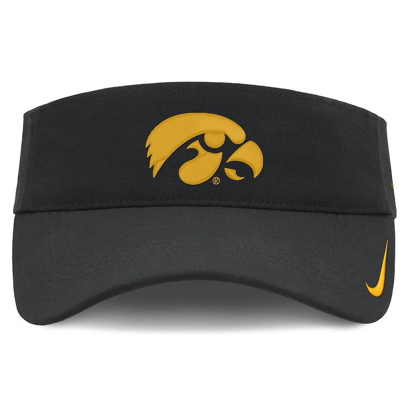 Casquette unisexe Nike Iowa Hawkeyes 2026 On-Field Ace noire à visière ajustable
