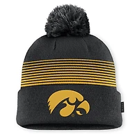 Unisex Nike Black Iowa Hawkeyes 2026 On-Field Cuffed Knit Hat with Pom