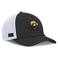 Unisex Nike Black Iowa Hawkeyes 2026 On-Field Gameday Rope Trucker Adjustable Hat