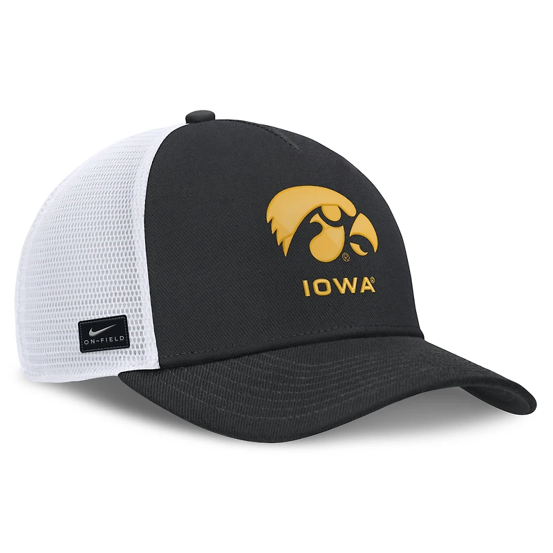 Unisex Nike Black Iowa Hawkeyes 2026 On-Field Gameday Trucker Hat