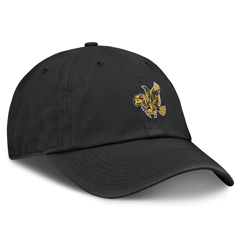 Unisex Nike  Black Iowa Hawkeyes Legacy Letter Club Adjustable Hat