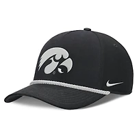 Unisex Nike Black Iowa Hawkeyes Rope Rise Adjustable Hat