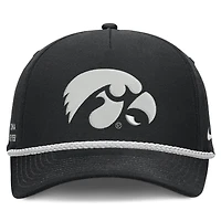 Casquette unisexe Nike noire Iowa Hawkeyes à taille ajustable