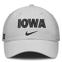 Unisex Nike Gray Iowa Hawkeyes 2026 On-Field Gameday Club Adjustable Hat