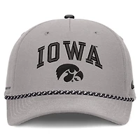 Unisex Nike Gray Iowa Hawkeyes Primetime Rise Rope Adjustable Hat