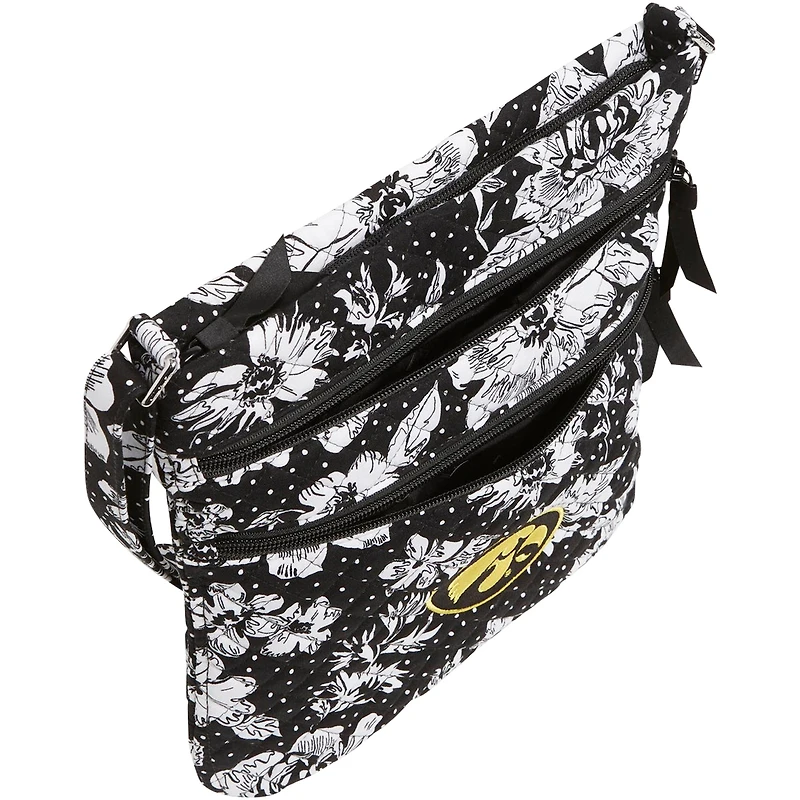 Vera Bradley Iowa Hawkeyes Rain Garden Sac à bandoulière hipster triple zip