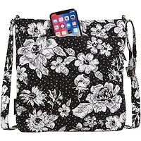 Vera Bradley Iowa Hawkeyes Rain Garden Sac à bandoulière hipster triple zip