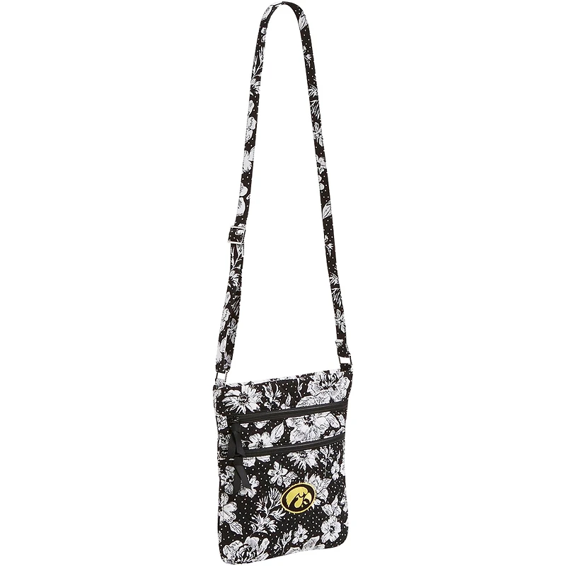Vera Bradley Iowa Hawkeyes Rain Garden Sac à bandoulière hipster triple zip