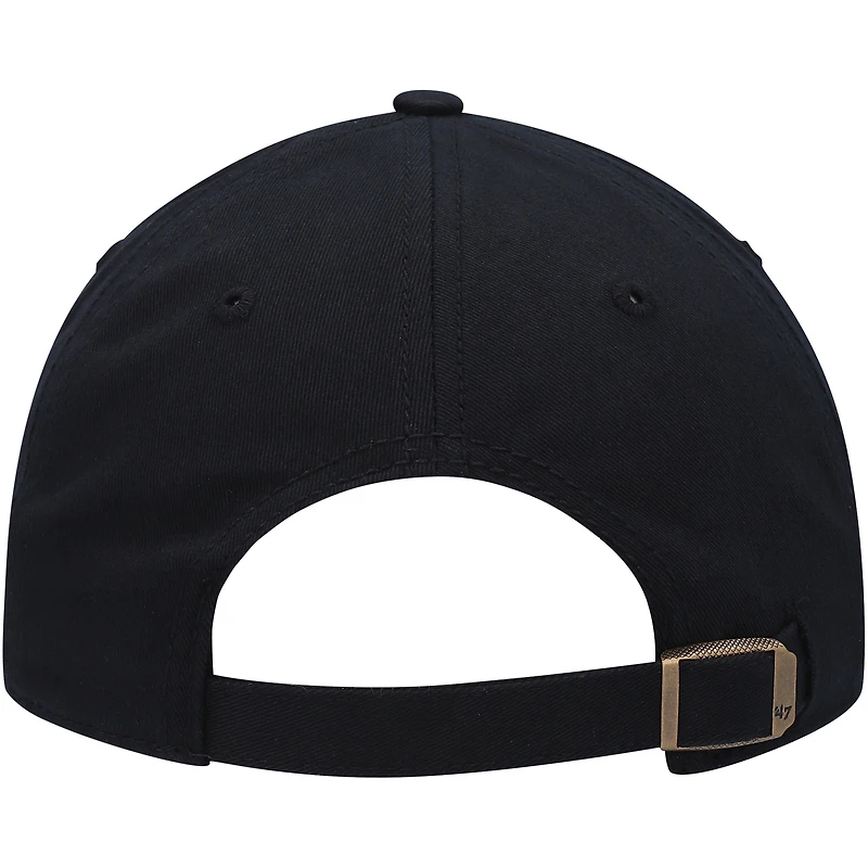 Women's '47 Black Iowa Hawkeyes Miata Clean Up Logo Adjustable Hat