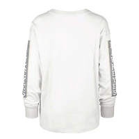 Women's '47 Cream Iowa Hawkeyes Statement SOA 3-Hit Long Sleeve T-Shirt