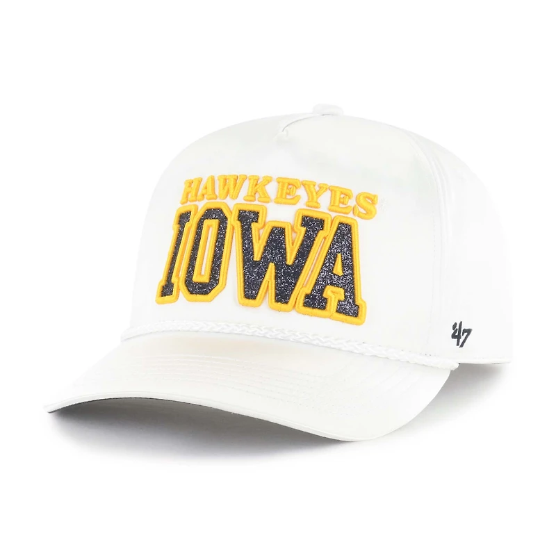 Women's '47 White Iowa Hawkeyes Outspoken Hitch Adjustable Hat