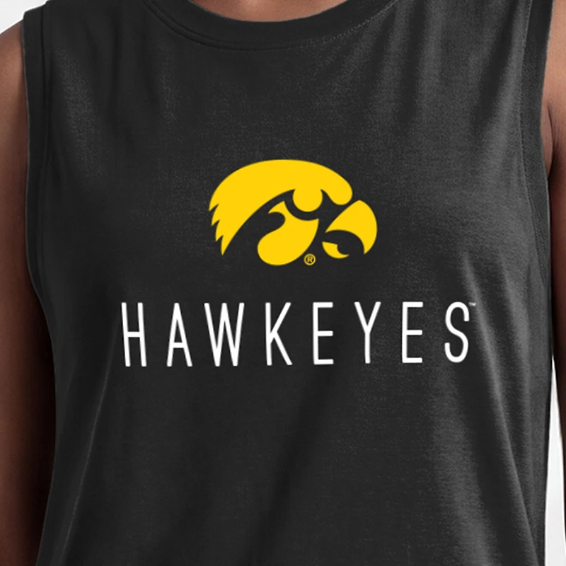 Débardeur noir Champion Iowa Hawkeyes Lifestyle pour femmes