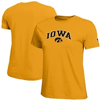 T-shirt avec logo arqué des Iowa Hawkeyes, championnes féminines d'or