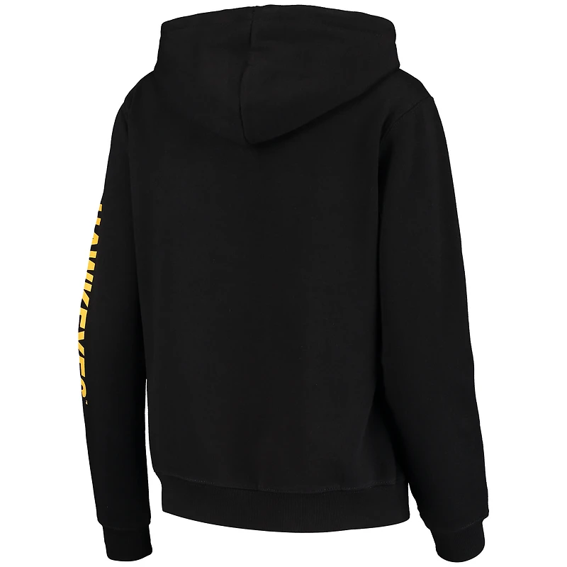 Sweat à capuche Colosseum Iowa Hawkeyes Loud and Proud noir pour femme