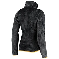 Women's Columbia Charcoal Iowa Hawkeyes Fireside II Sherpa Full-Zip Jacket