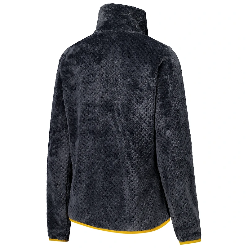 Veste zippée intégrale Columbia grise Iowa Hawkeyes Fireside II Sherpa pour femme