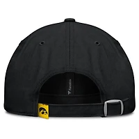 Casquette ajustable noire Iowa Hawkeyes Fanatics pour femmes