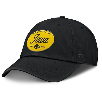 Women's Fanatics Black Iowa Hawkeyes Candid Adjustable Hat