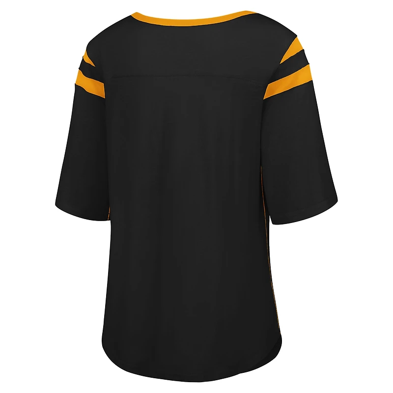 T-shirt à manches mi-longues Iowa Hawkeyes G-III 4Her by Carl Banks noir pour femme