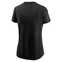T-shirt Nike noir pour femme Iowa Hawkeyes Local Ultimate Chant
