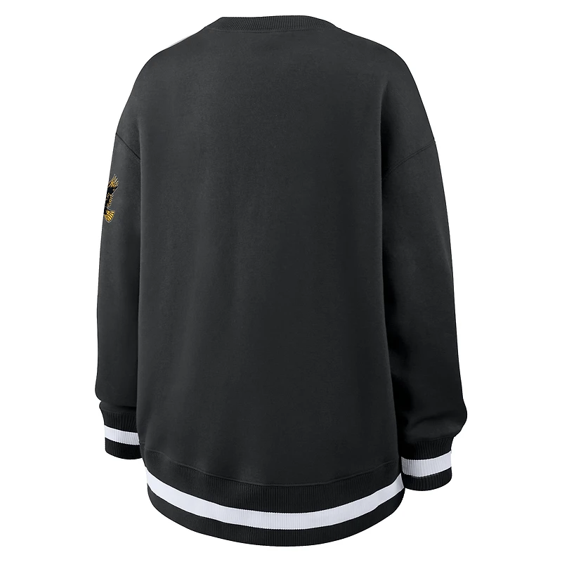 Women's Nike Black Iowa Hawkeyes Oversized Legacy Phoenix Sweatshirt