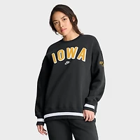Sweat-shirt surdimensionné Nike Iowa Hawkeyes noir pour femme Legacy Phoenix