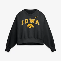 Sweat-shirt oversize noir Iowa Hawkeyes Phoenix Arch pour femme Nike