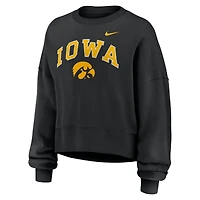 Sweat-shirt oversize noir Iowa Hawkeyes Phoenix Arch pour femme Nike