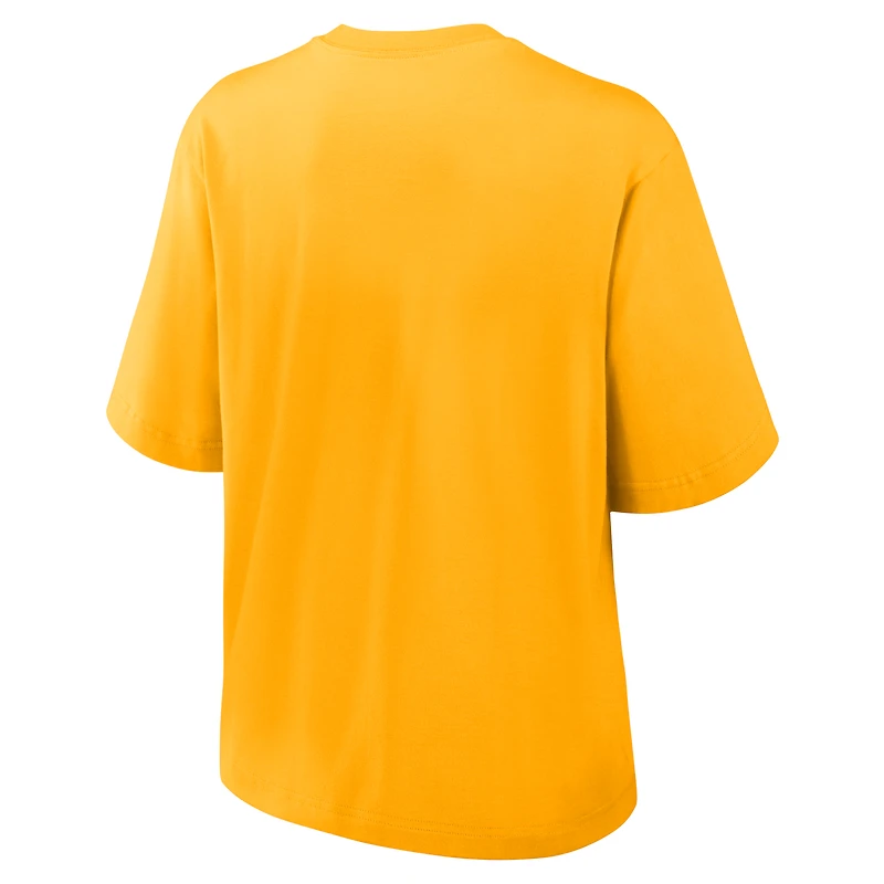 Women's Nike Gold Iowa Hawkeyes Legacy Established Boxy T-Shirt