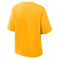 Women's Nike Gold Iowa Hawkeyes Legacy Established Boxy T-Shirt