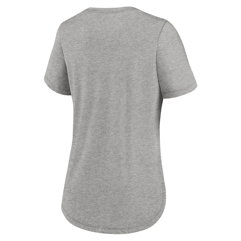 Women's Nike Heather Gray Iowa Hawkeyes Legacy Tri-Blend T-Shirt