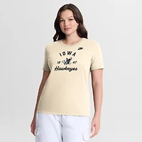 T-shirt Nike naturel pour femmes Iowa Hawkeyes Legacy Team Name