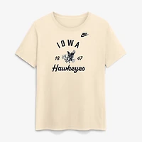 Women's Nike Natural Iowa Hawkeyes Legacy Team Name T-Shirt