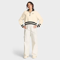 Sweat-shirt Nike Tan Iowa Hawkeyes Legacy à demi-zip pour femme