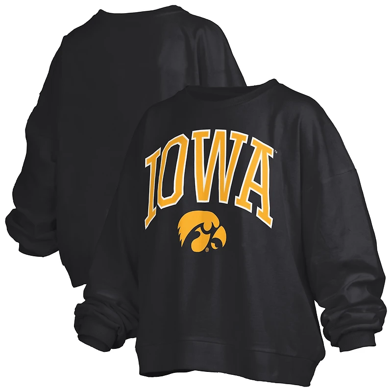 Sweat-shirt Nelson Janise pour femme, noir, Iowa Hawkeyes, grandes tailles, Pressbox