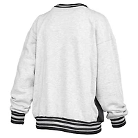 Sweat-shirt à col rond gris chiné/noir pour femme des Iowa Hawkeyes Endzone