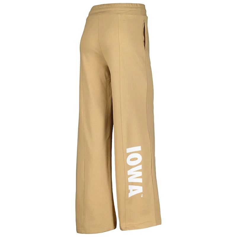 V106224 Iowa Ensemble de survêtement Luxe 23 Lounge Crop Crew LS et jambe large pour femme BEDLADSLP