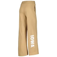 V106224 Iowa Ensemble de survêtement Luxe 23 Lounge Crop Crew LS et jambe large pour femme BEDLADSLP