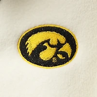 Veste Iowa Hawkeyes Blocked Colorblocked Half-Zip pour femme blanche/noire