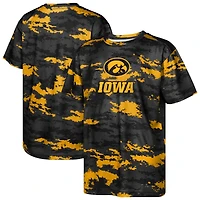 T-shirt sublimé noir pour jeunes Iowa Hawkeyes Scrimmage