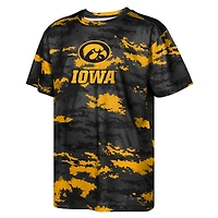 T-shirt sublimé noir pour jeunes Iowa Hawkeyes Scrimmage