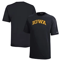 T-shirt noir Champion jeunesse Iowa Hawkeyes Team Arch