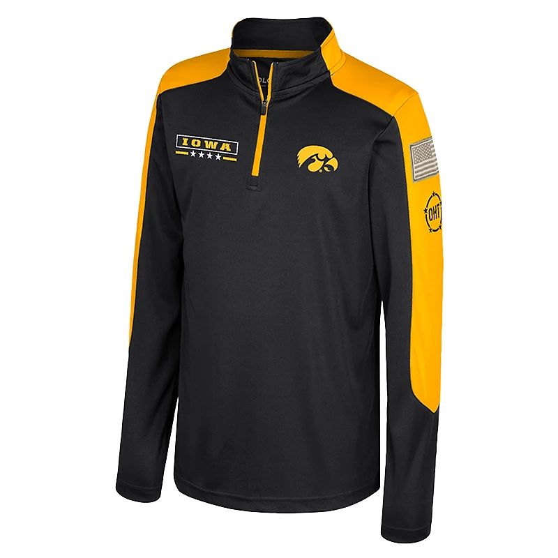 Coupe-vent à glissière quart de tour Cyclone OHT Military Appreciation Black Iowa Hawkeyes du Youth Colosseum