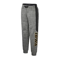 Pantalon polaire gris chiné Colosseum pour jeunes Iowa Hawkeyes