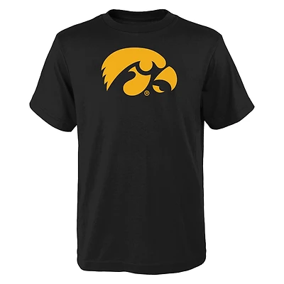 T-shirt noir pour jeunes Outerstuff Iowa Hawkeyes avec logo principal