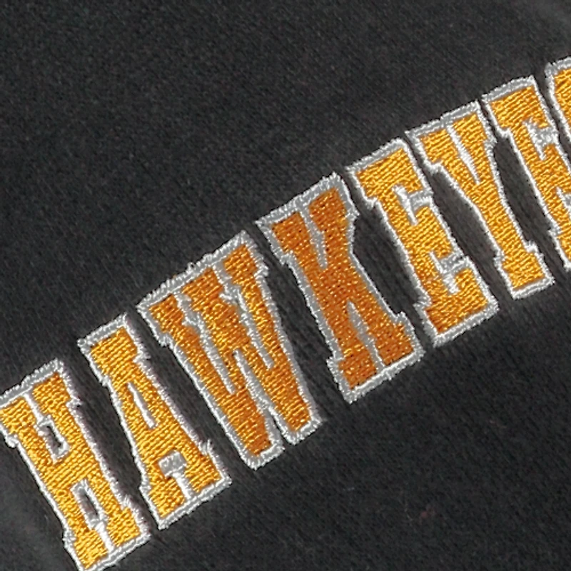 Youth Stadium Athletic Black Iowa Hawkeyes Big Logo Pullover Hoodie