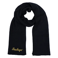 ZooZatz Black Iowa Hawkeyes Fashion Knit Scarf